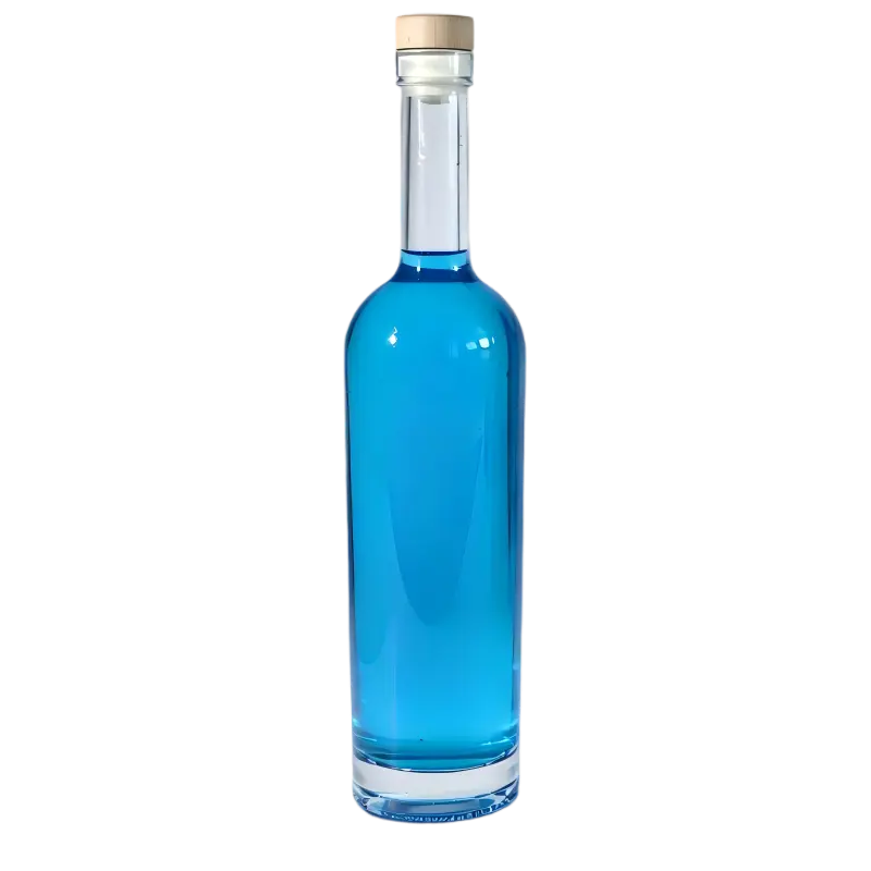 Glass tequila bottle