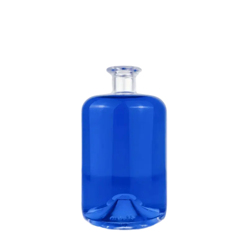Glass whiskey bottle