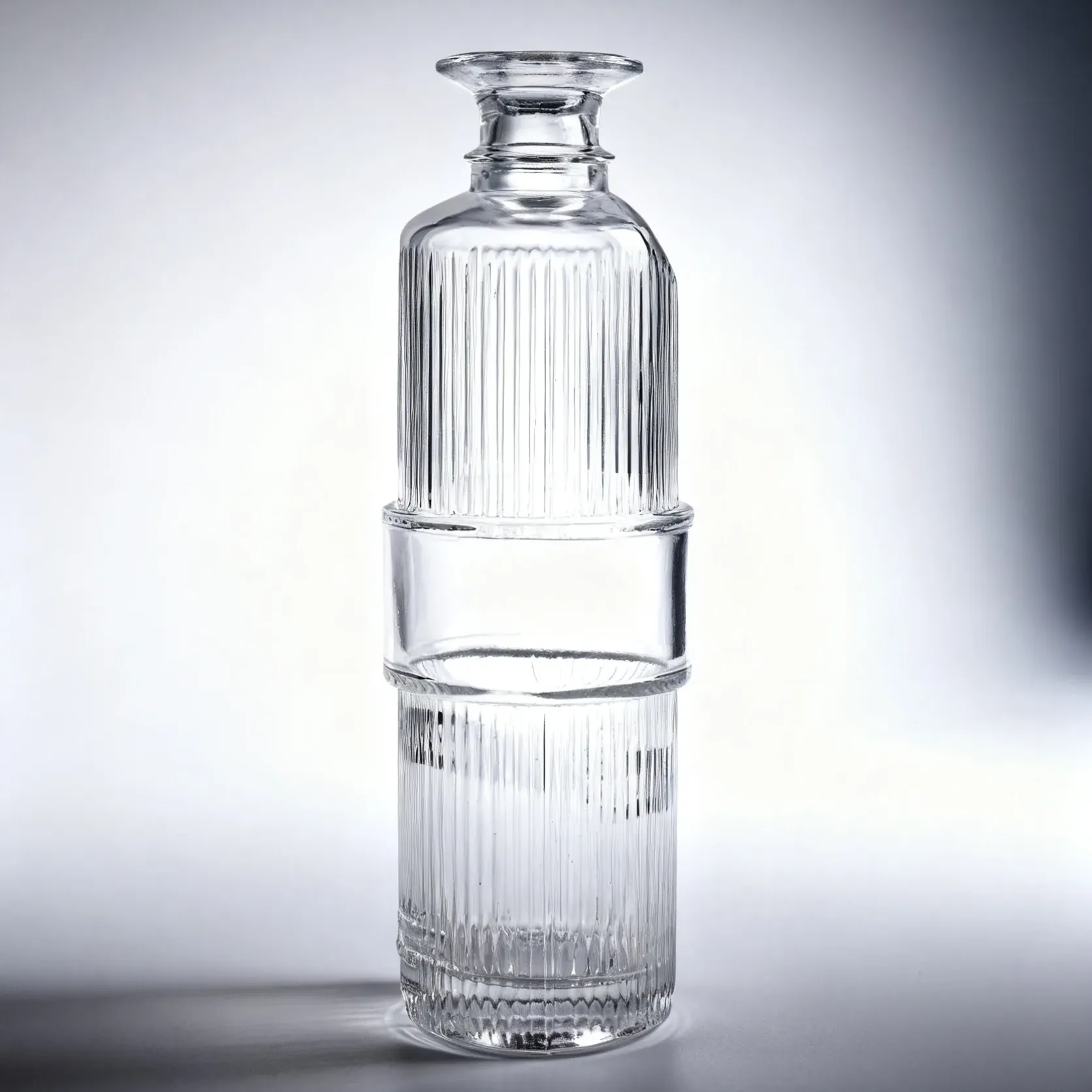 750ml Glass Spirit Bottle With Label Area | GlassSpiritBottles.com