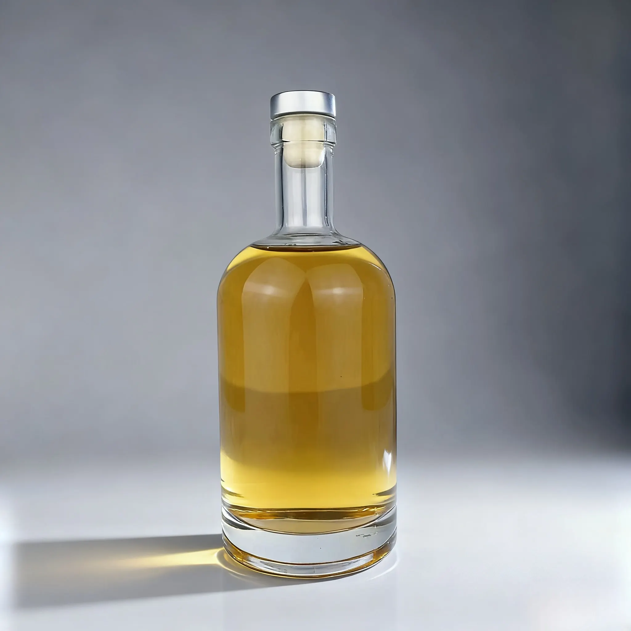 Frosted 375ml Glass Spirit Bottles With Cork | GlassSpiritBottles.com  3