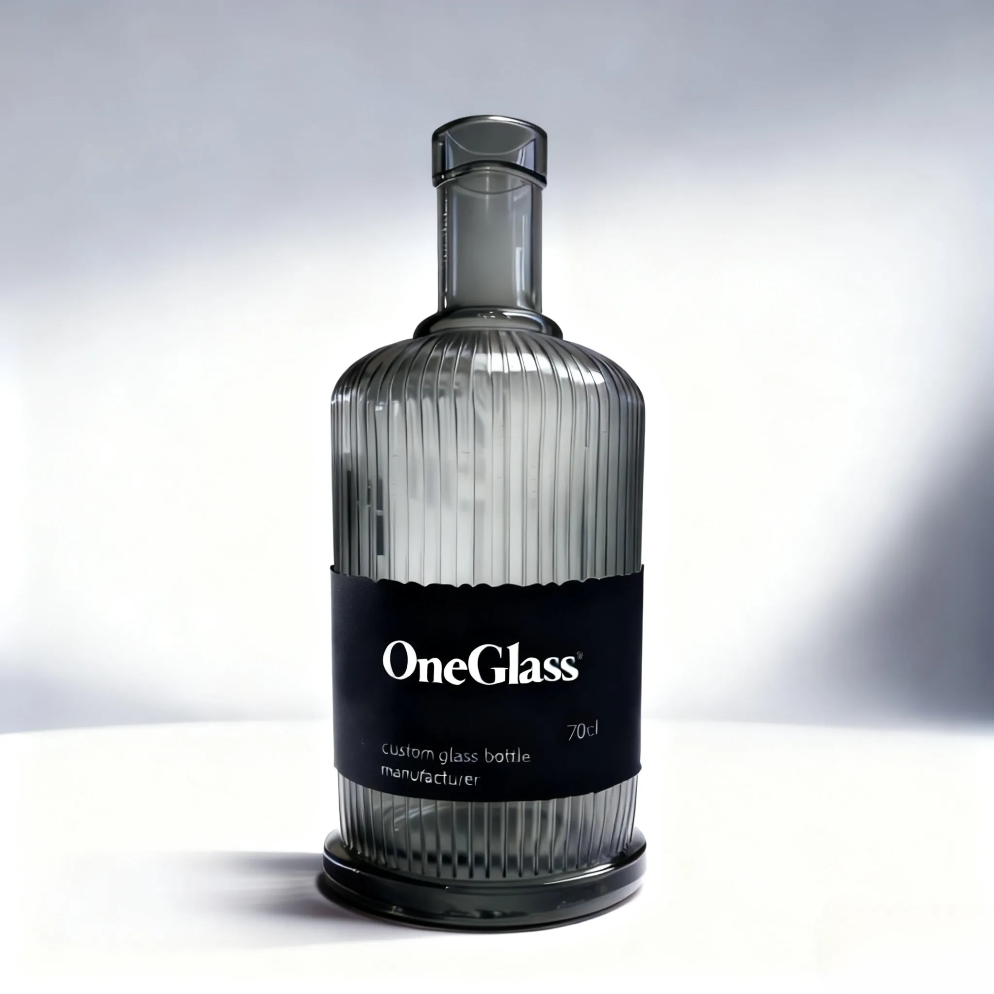 700ml Custom Gin Glass Bottle With Custom Label | GlassSpiritBottles.com 1