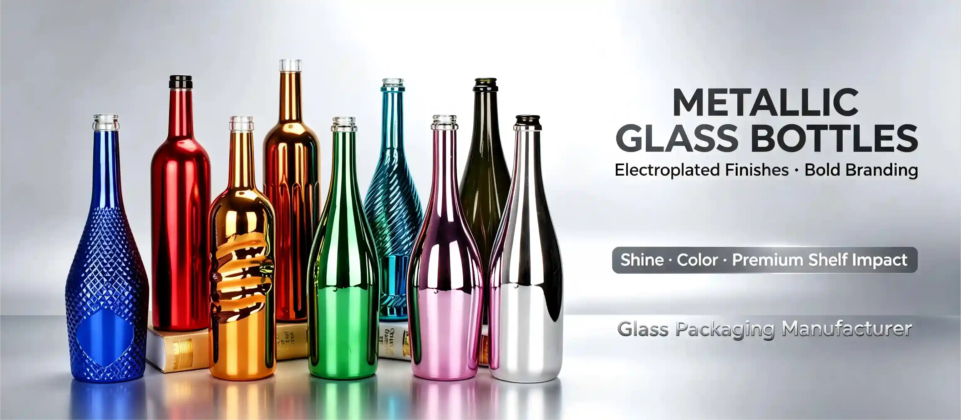 Metallic Glass Bottle