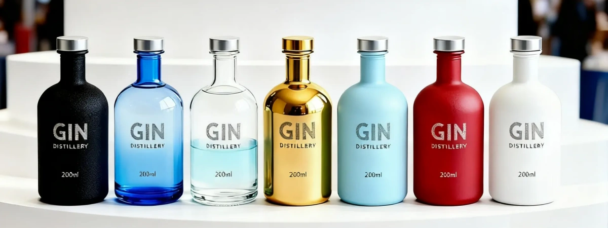 Color Coating Glass Bottle