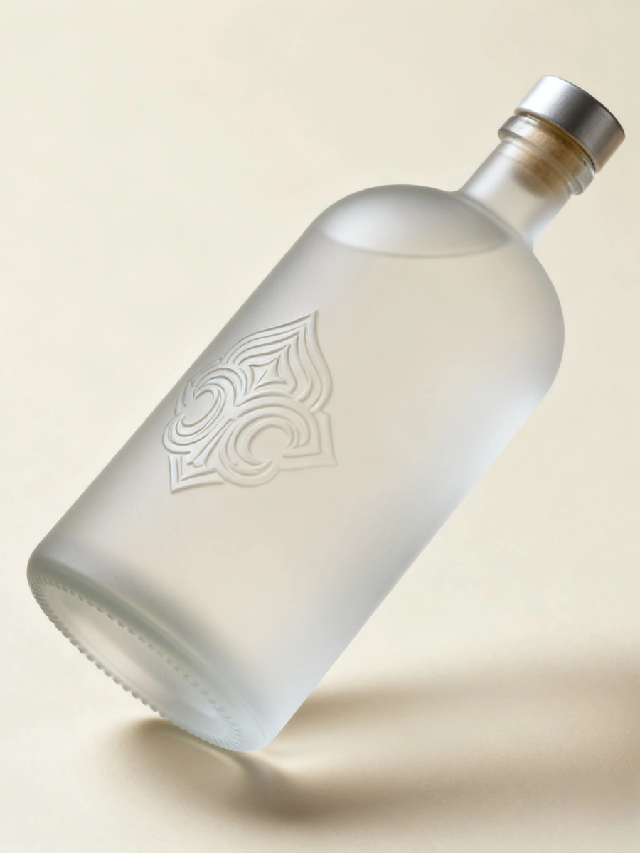 Frosted Glass Bottle