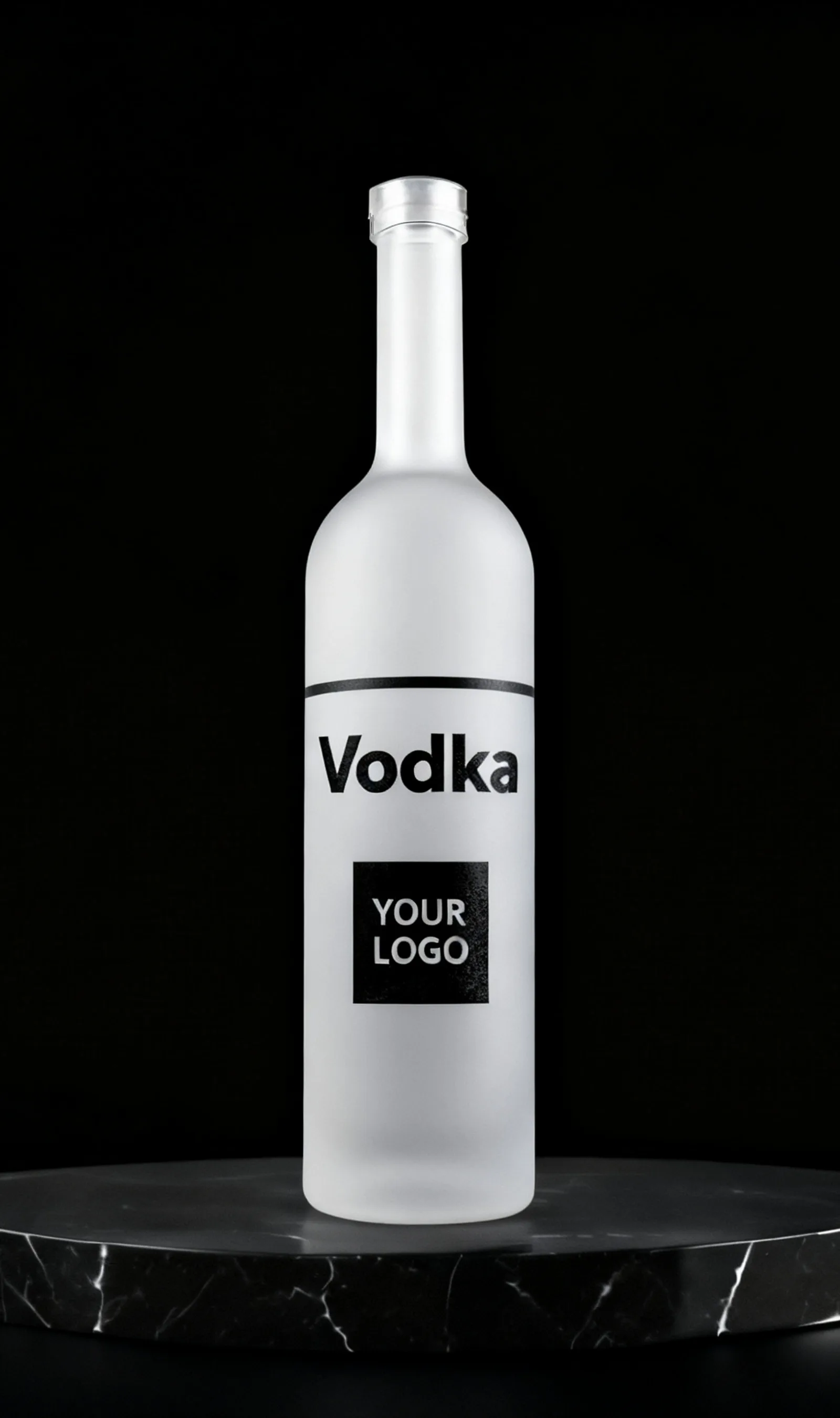Glass Vodka Bottle