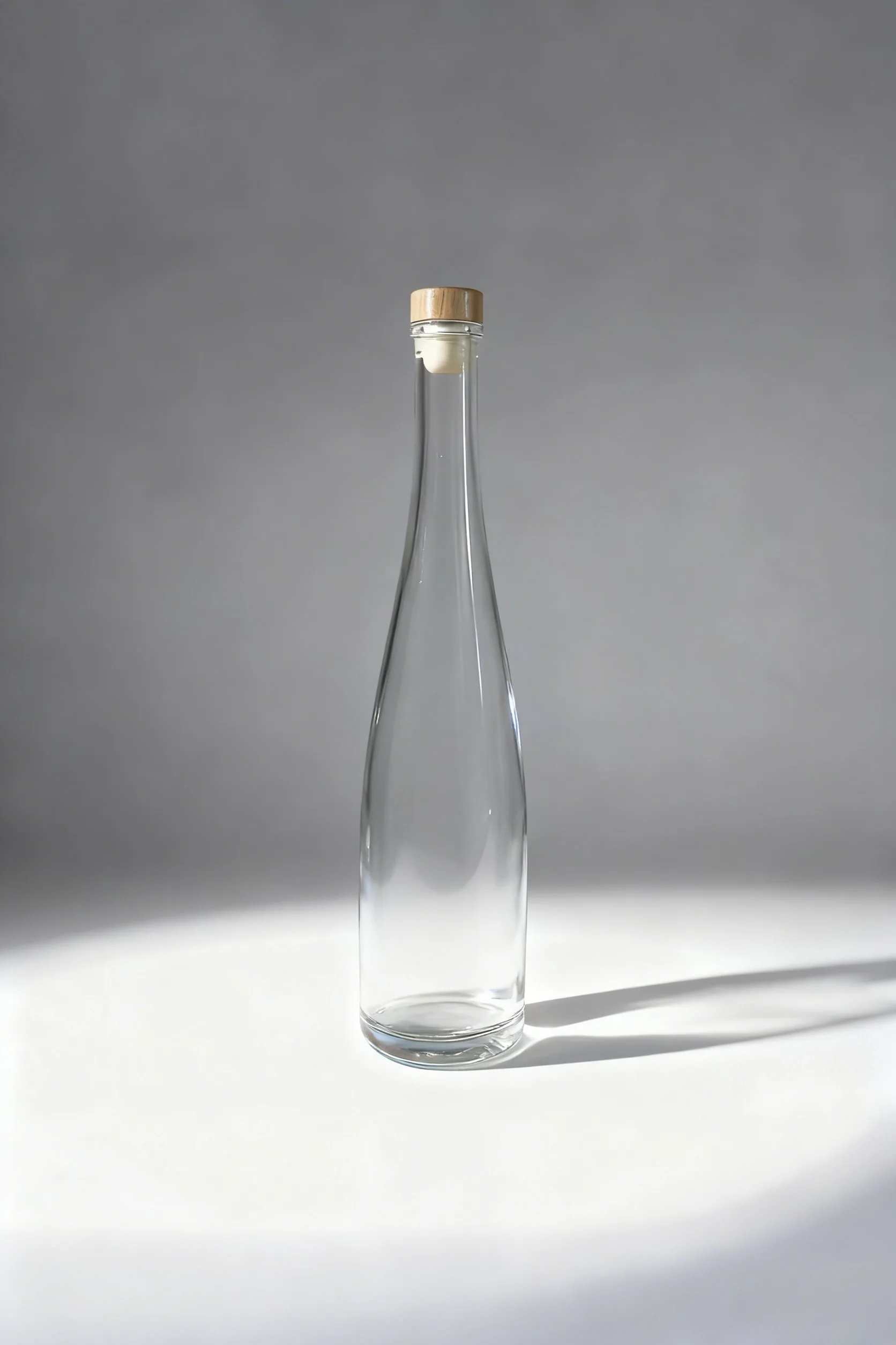 BOUTEILLE DE TEQUILA EN VERRE 750ML AVEC BOUCHON DE LIÈGE POUR MEZCAL