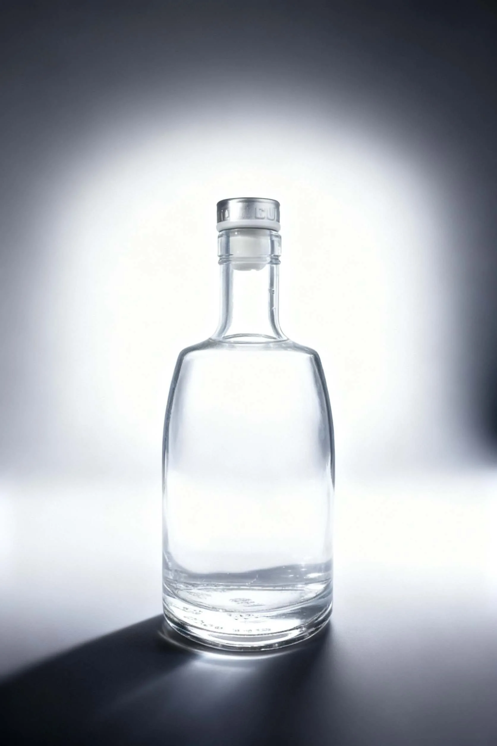 750ml luxury glass spirit bottle