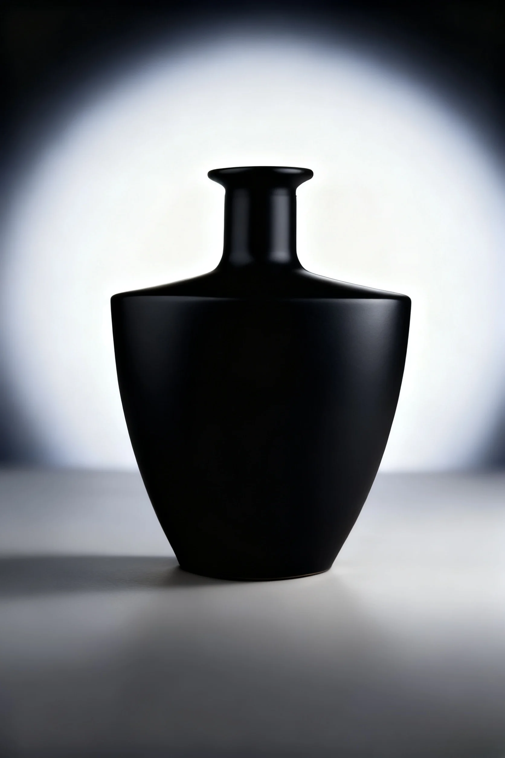 BLACK COLOR 700ML LUXURY GLASS BRANDY BOTTLE