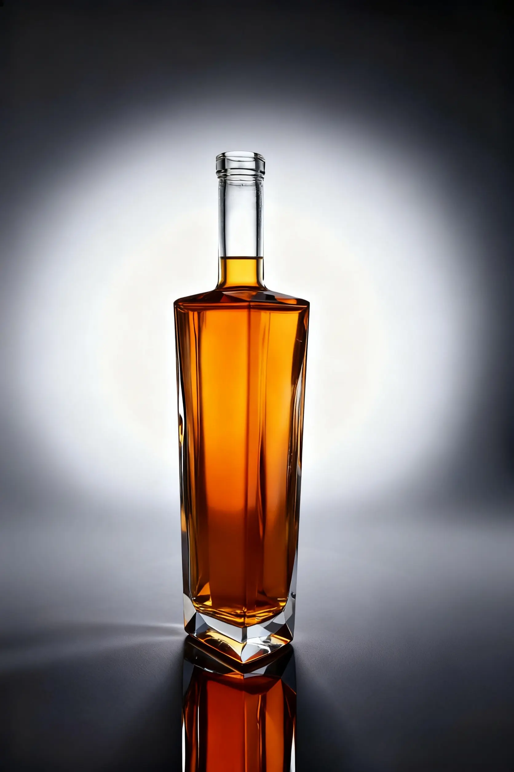 Claer Glass Bottle For Vodka GiN Whiskey