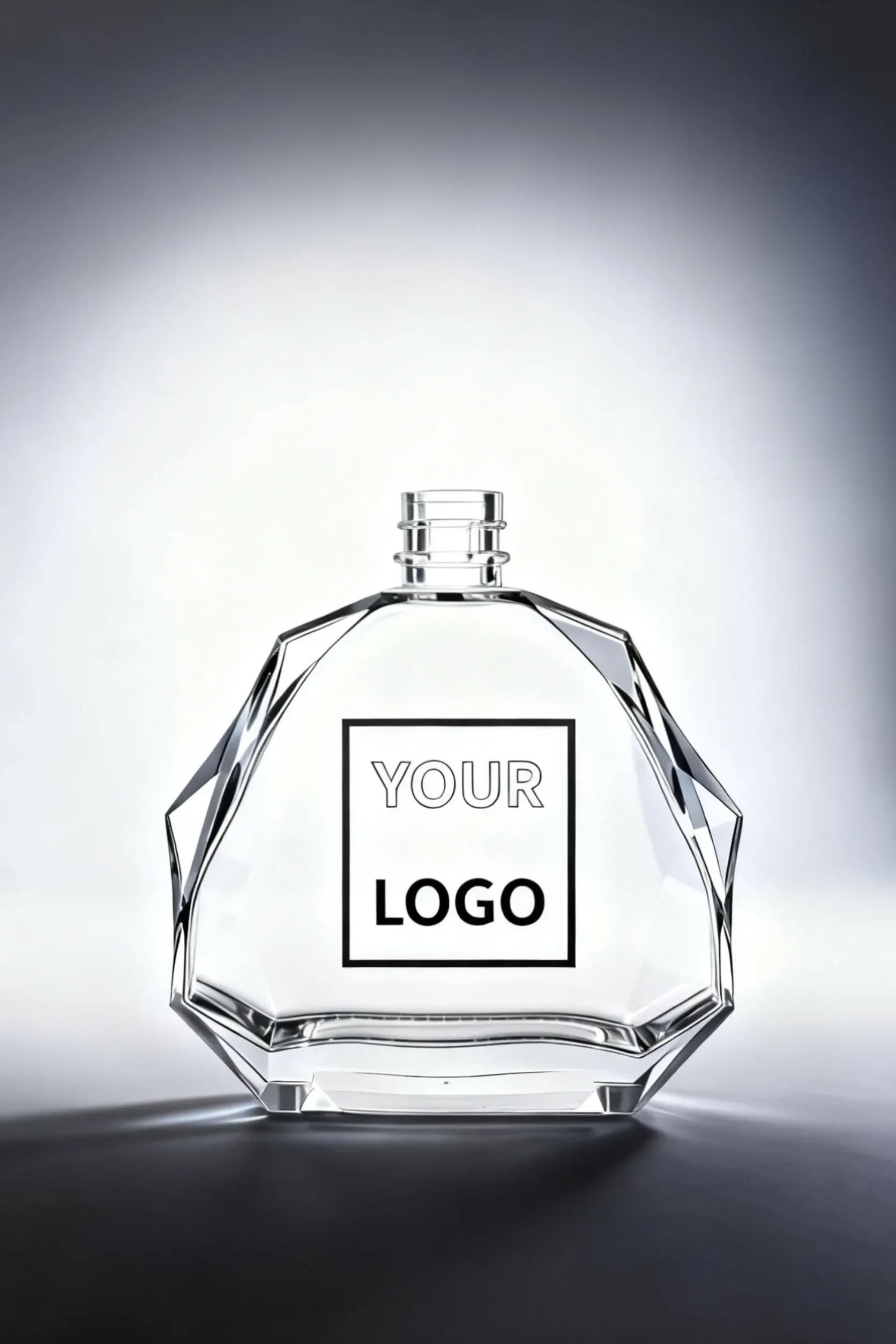 glass bottle with custom logo