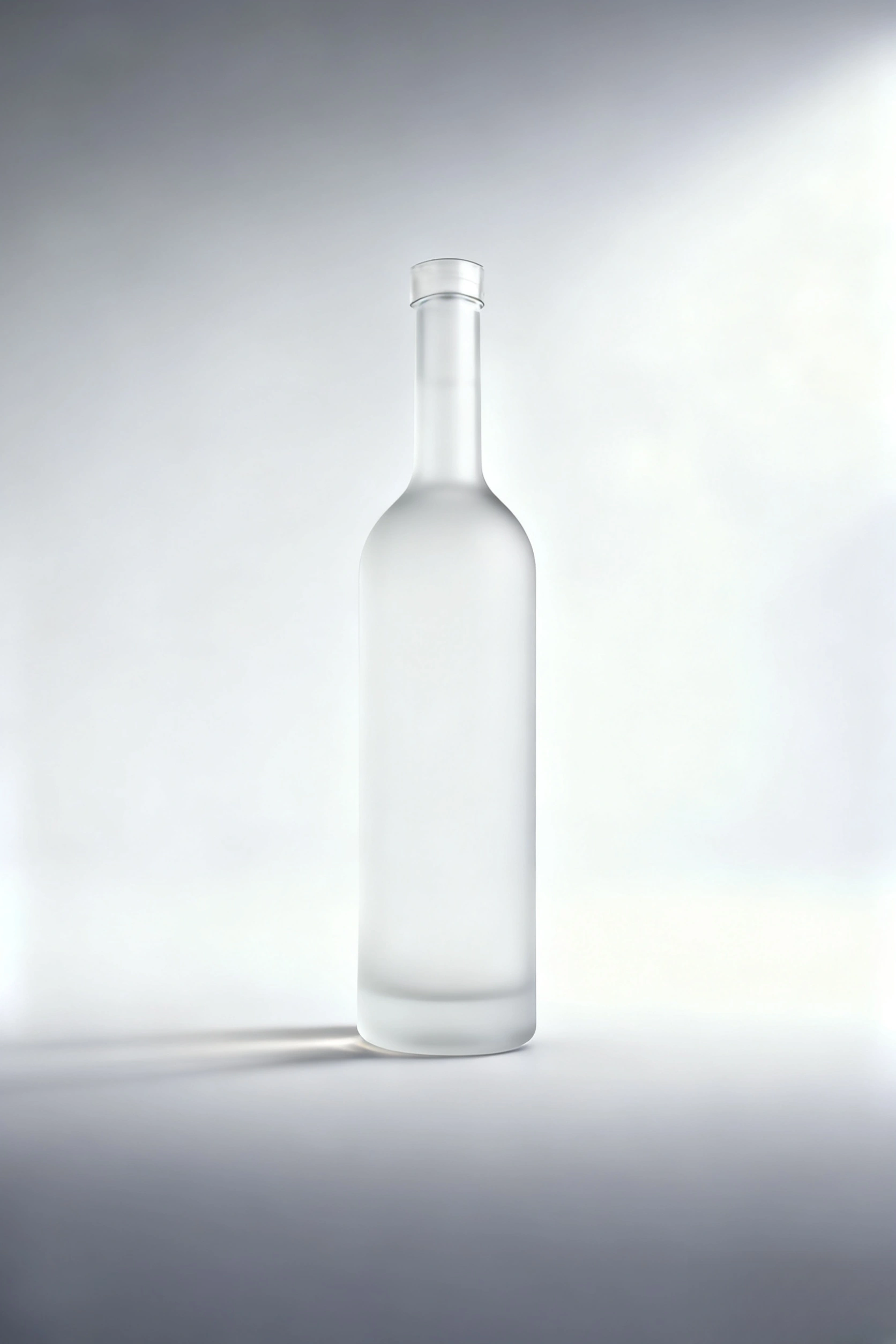 Classic Fprsted Glass Vodka Bottle