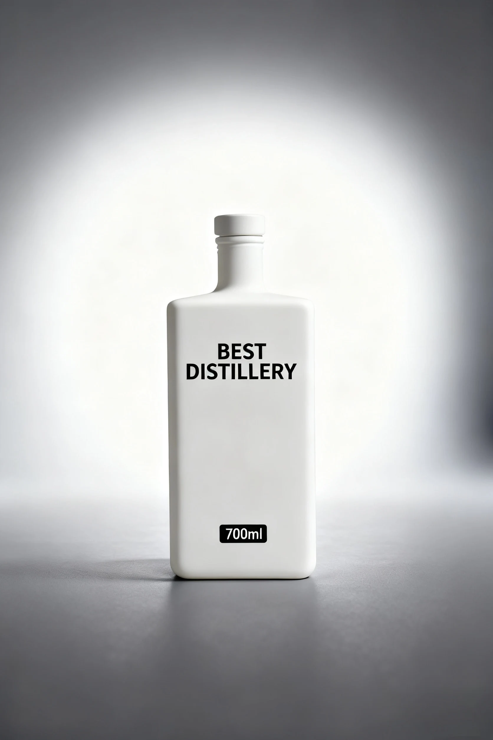 Matt White Long Island Glass Bottle With Whole Sale Price