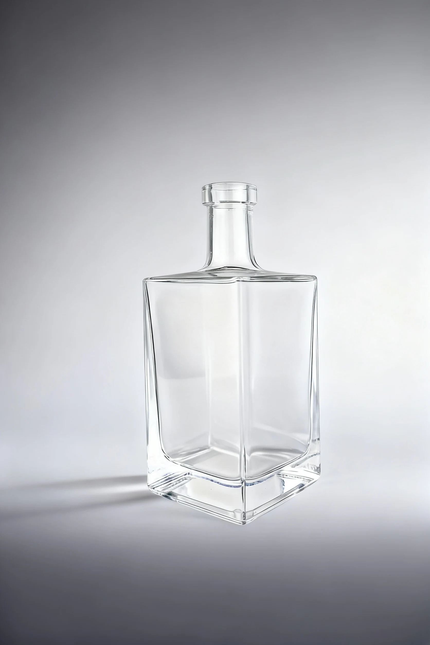 Square Glass Spirit Bottle 500ml