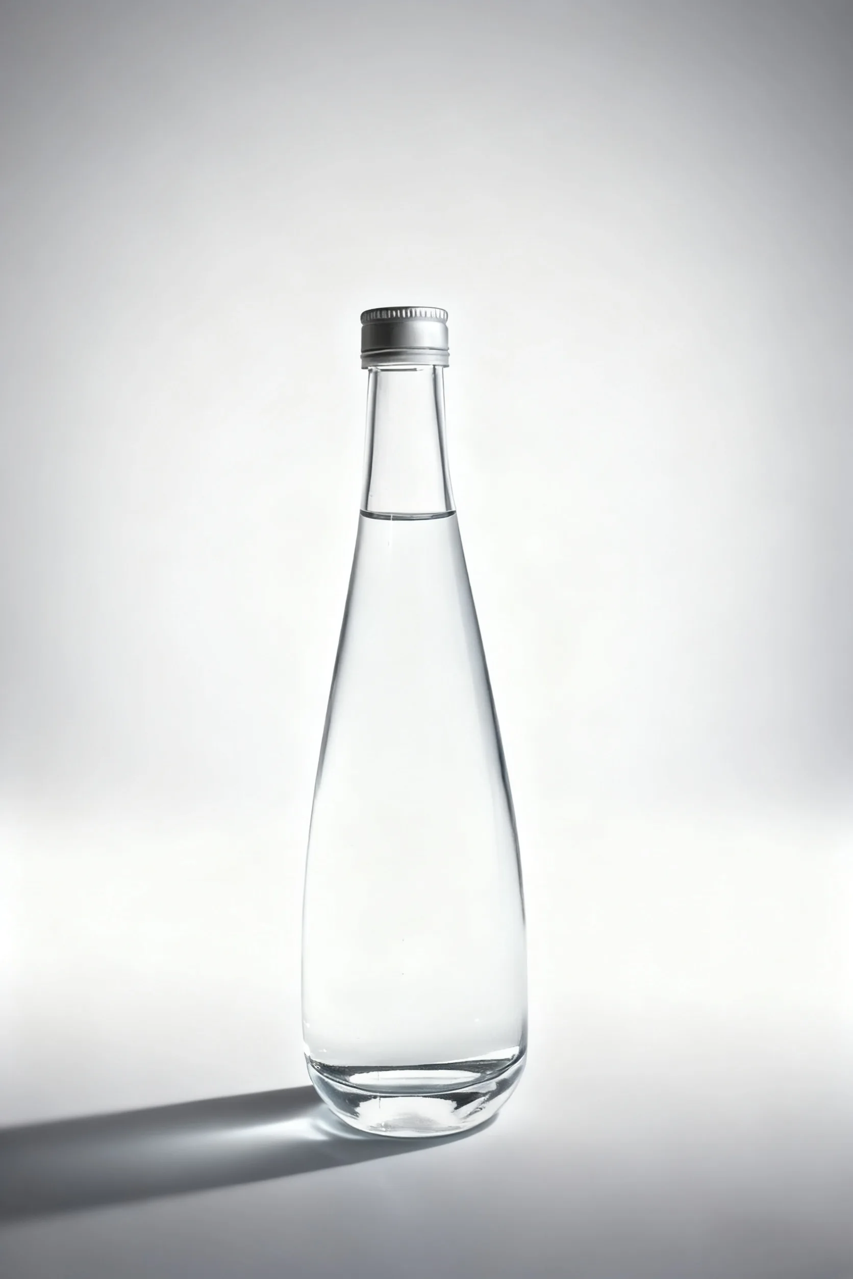 Teardrop shape glass bottle for spirit and still water