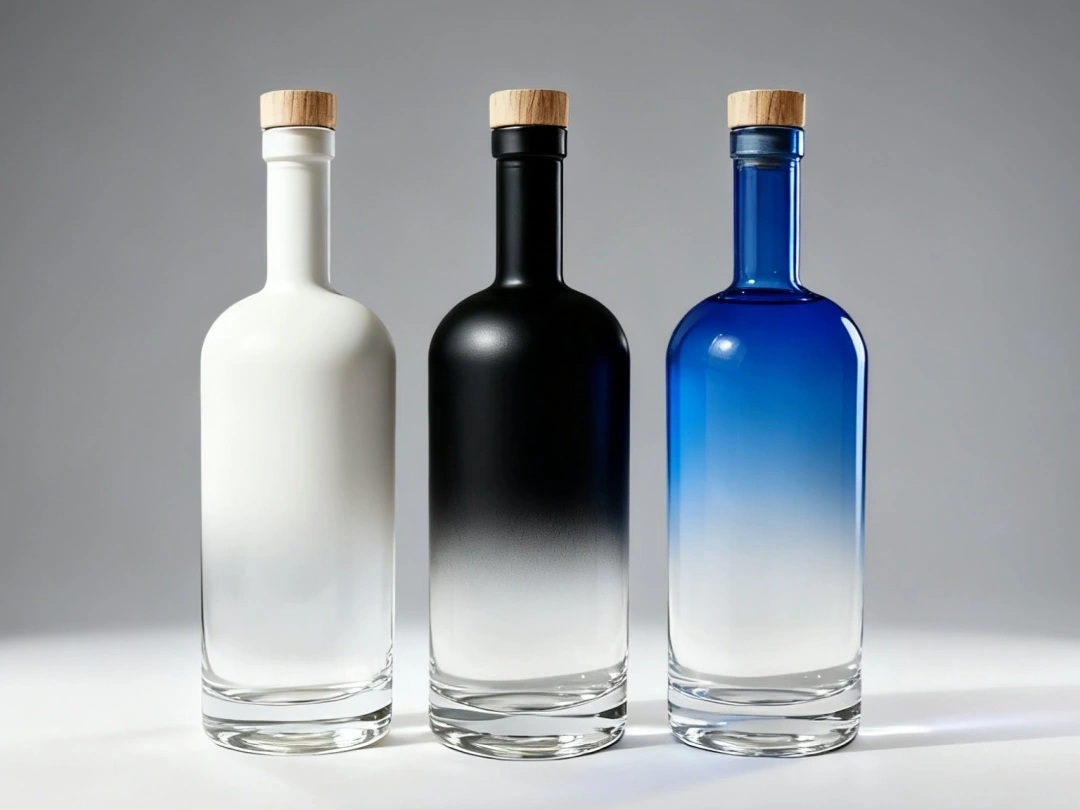 Gradient glass bottle