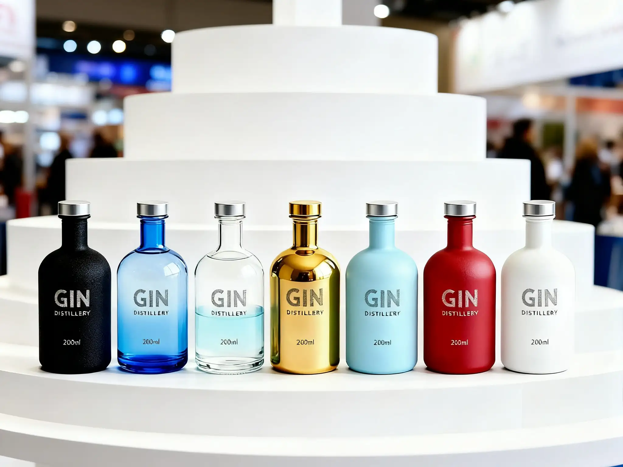 Colored Coating Glass Bottles